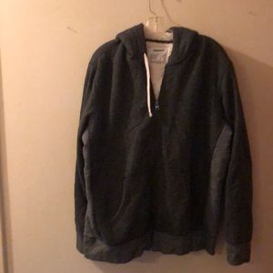 Sonoma Mens Hooded XL Fleece Lined Full Zip Jacket